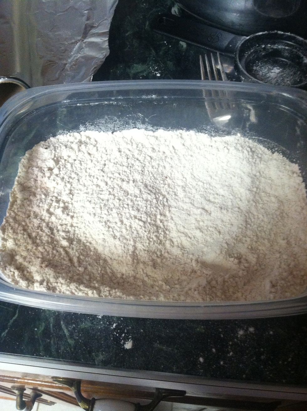 Mix together until it looks like this.