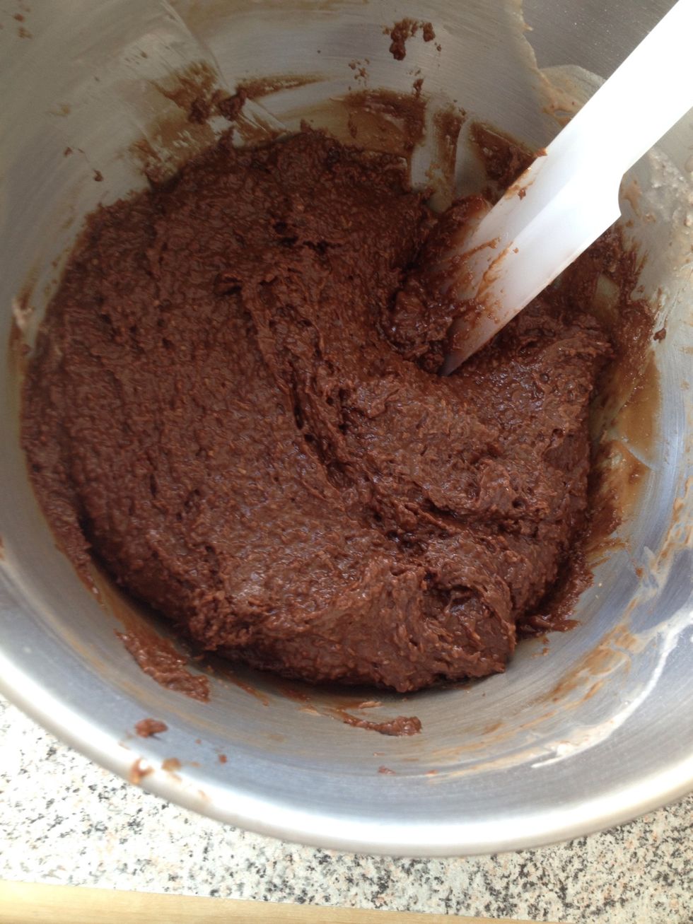 Mix together until it looks something like this