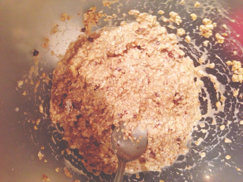 Mix together until it looks something like this.