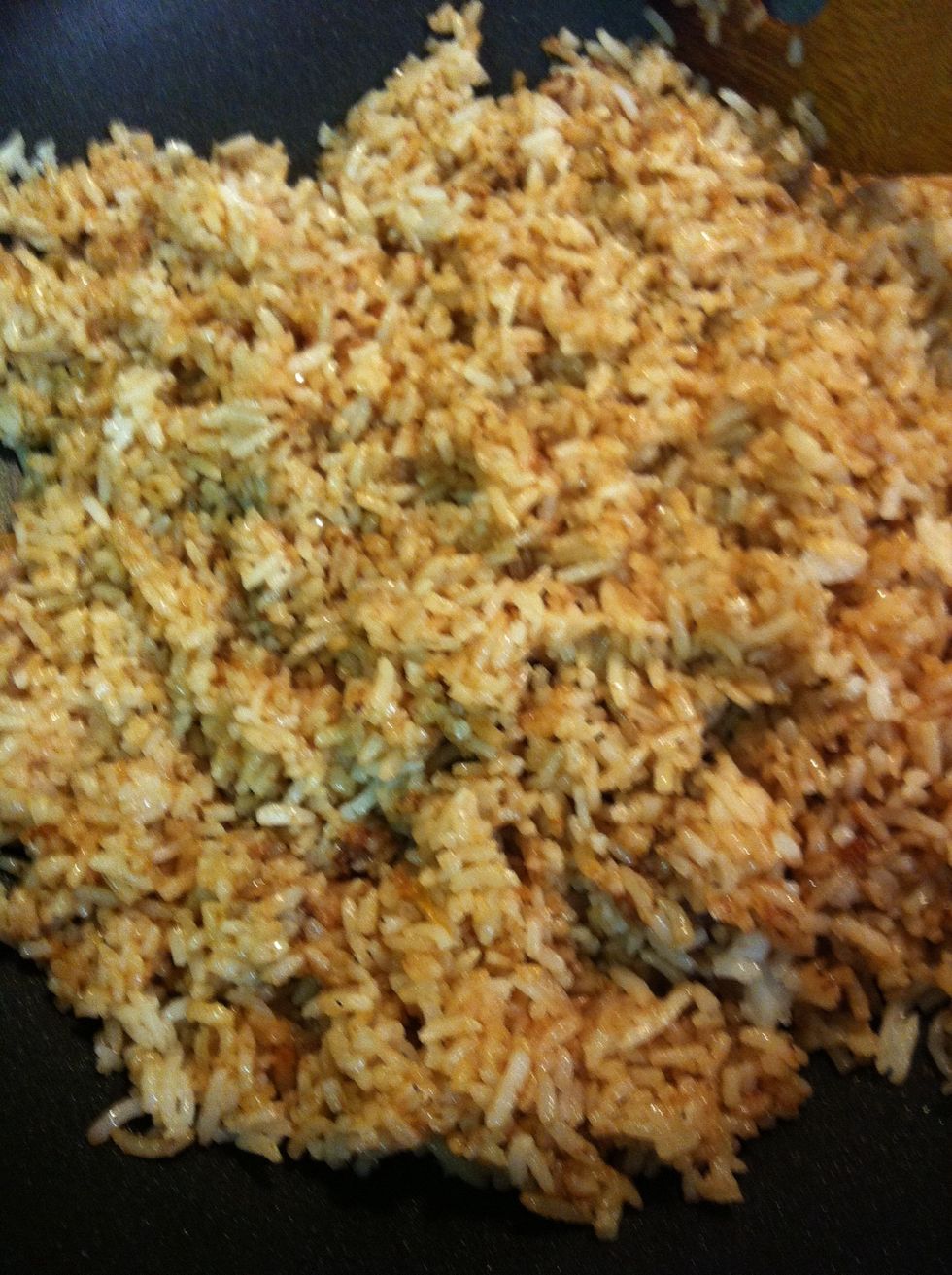 Mix together until it's the same color