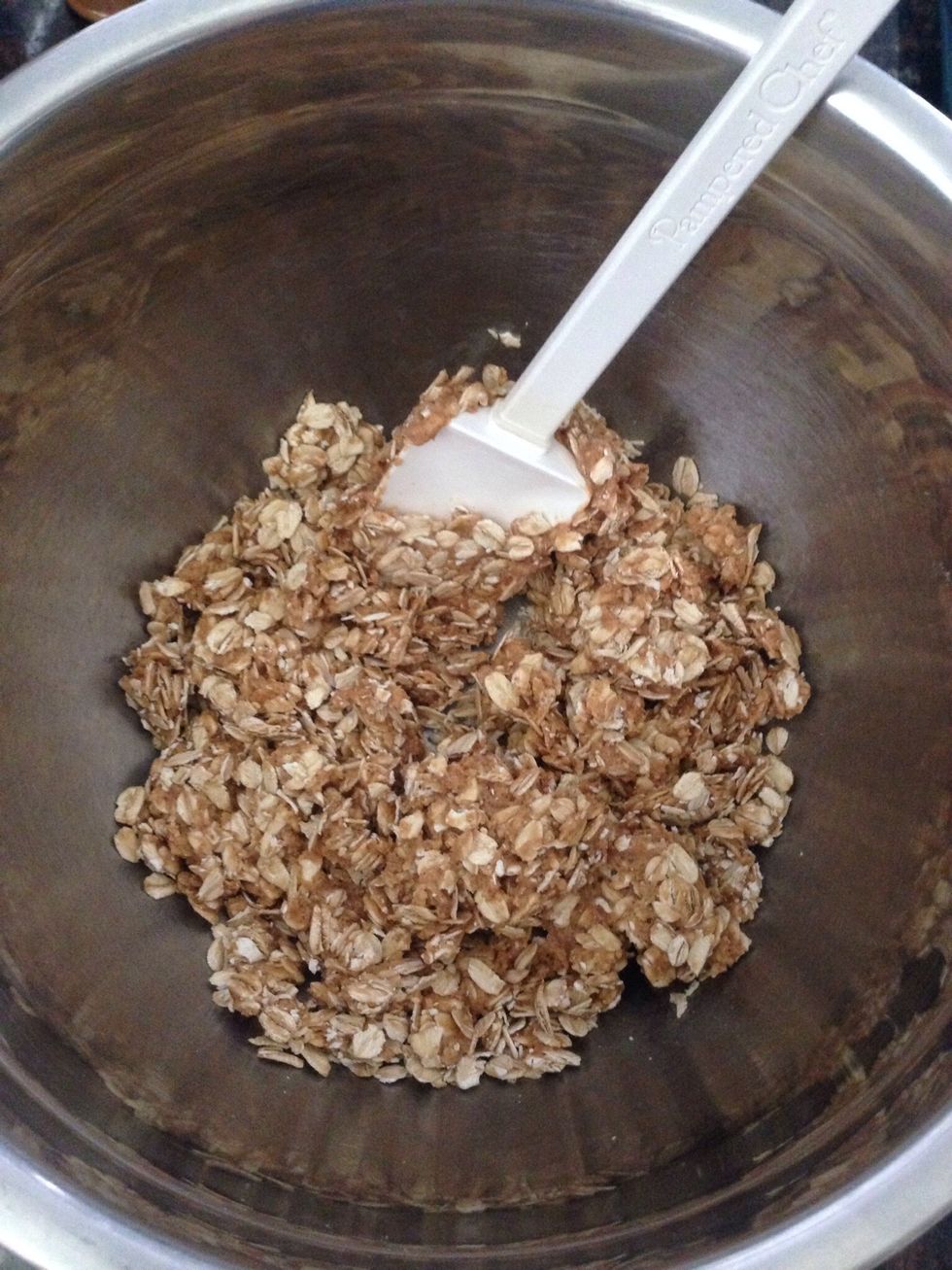 Mix together with a spatula.