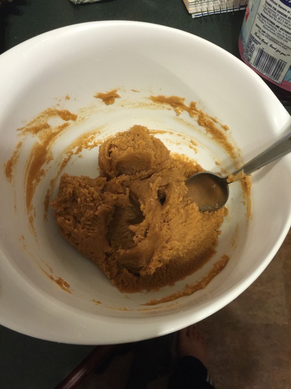 Mix together with a spoon