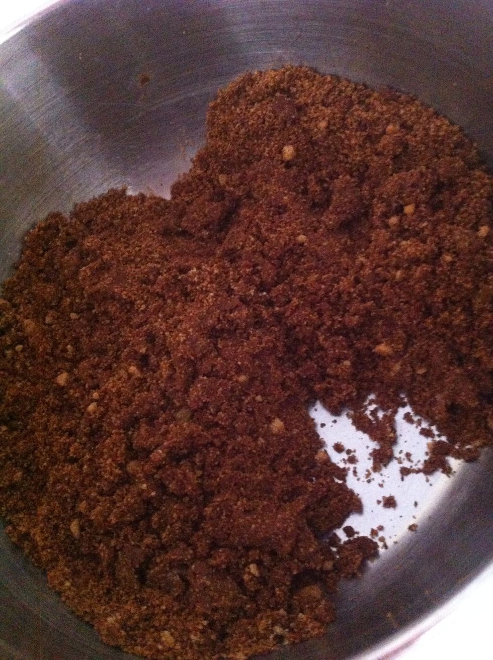 Mix together with a wooden spoon until the consistency looks like this! \ud83d\udc4d Please ignore the brown sugar chunks in mine! They are a pain to get out \ud83d\ude23