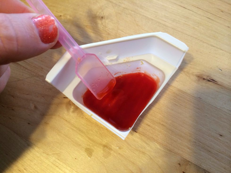Mix until all powder is dissolved -It will seem runny at first, but it sets after a few seconds