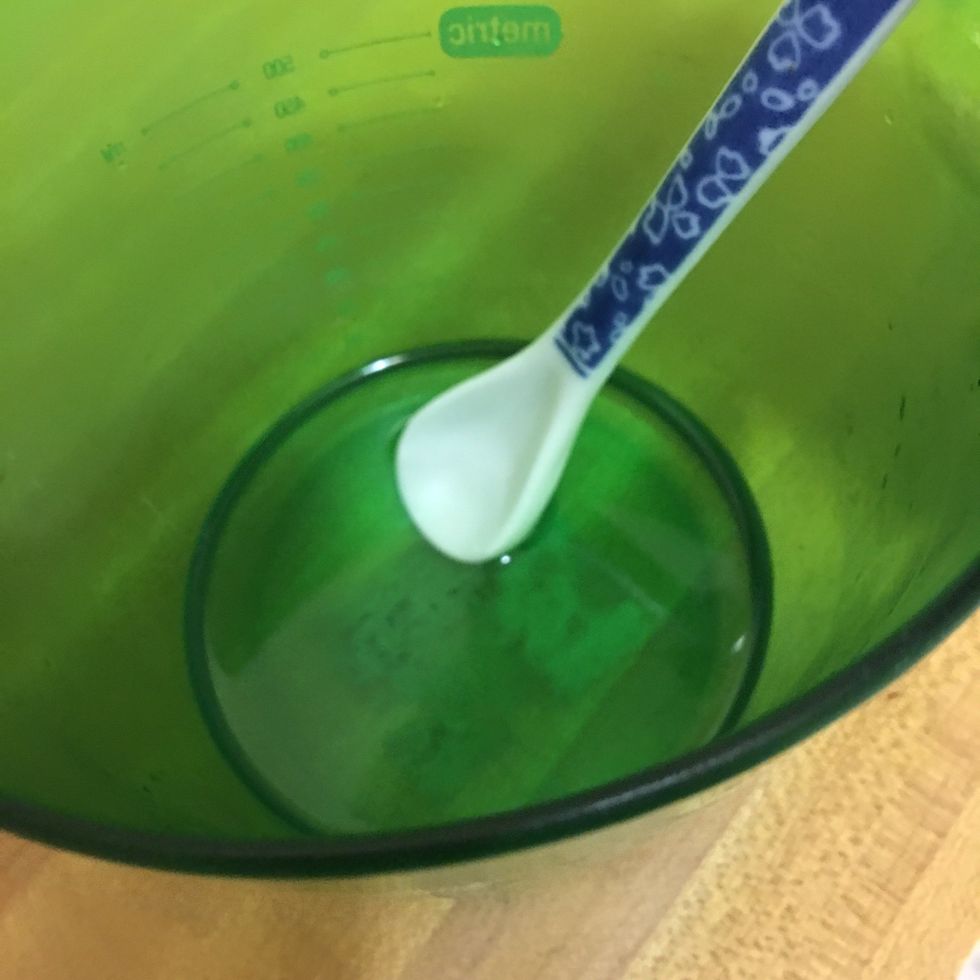 Mix until dissolved. Let it cool to room temperature.