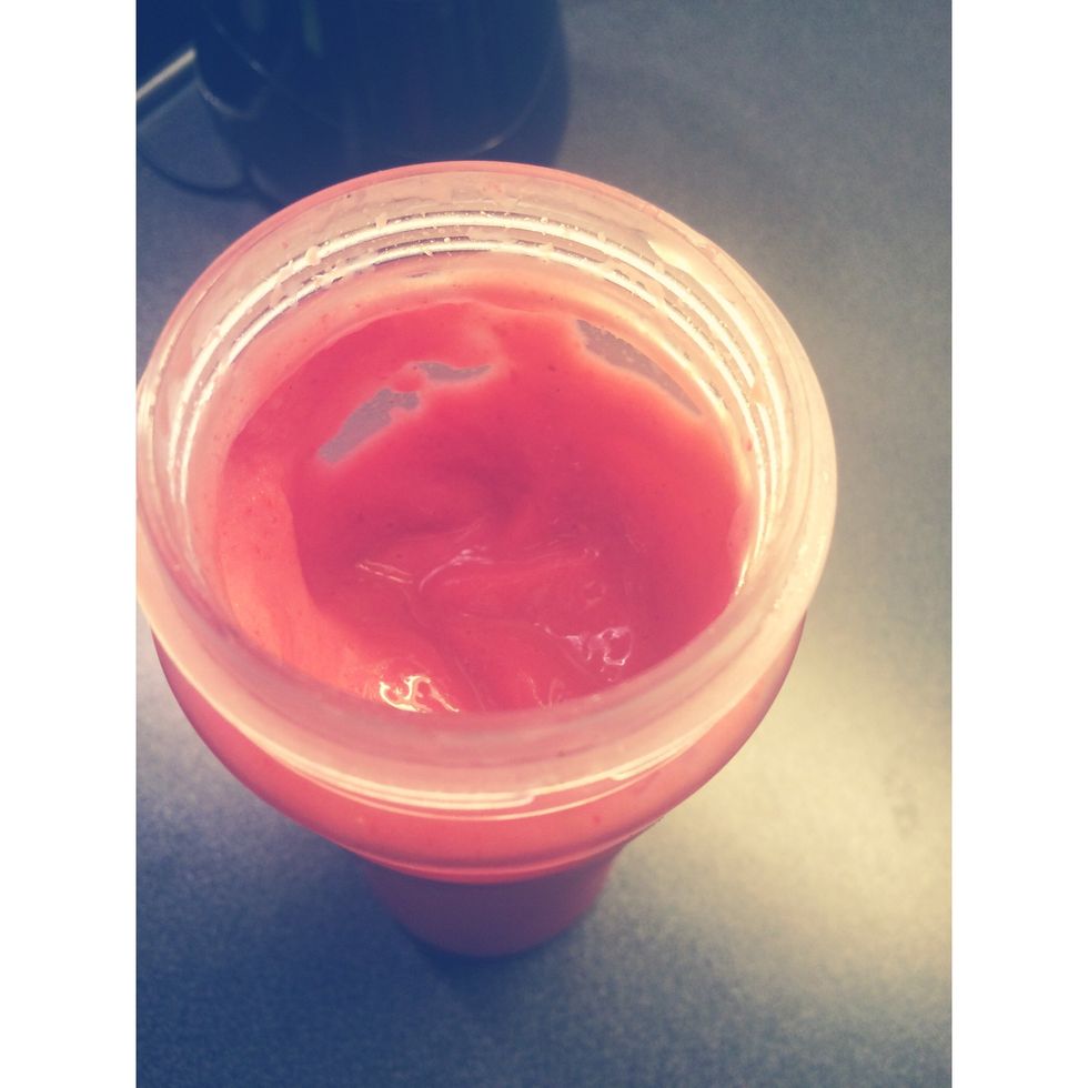 Mix until everything is combined into a smooth mix