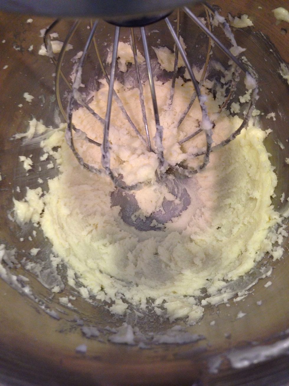 Mix until fluffy and light.