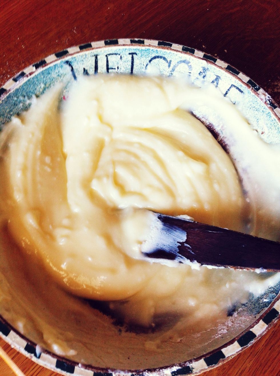 Mix until it becomes soft and creamy