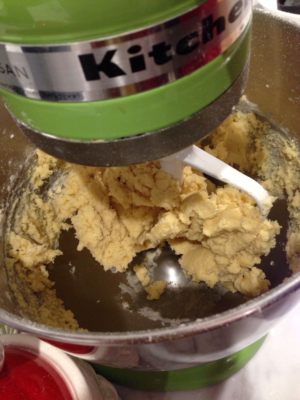 Mix until it forms a big ball