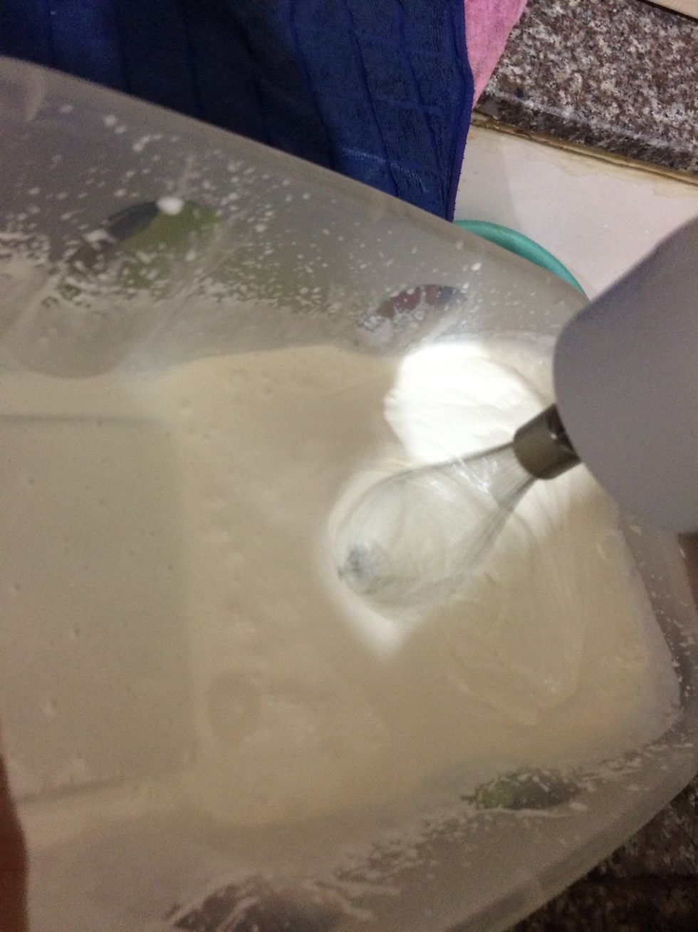 Mix until it has a hard texture