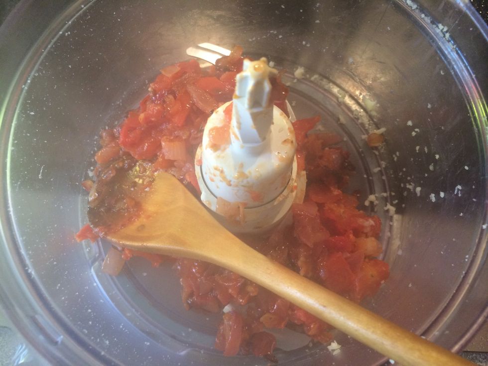 Mix until it is a chunky texture.