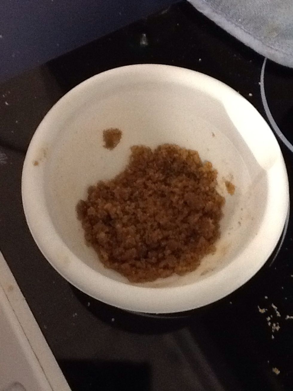Mix until it looks like sand