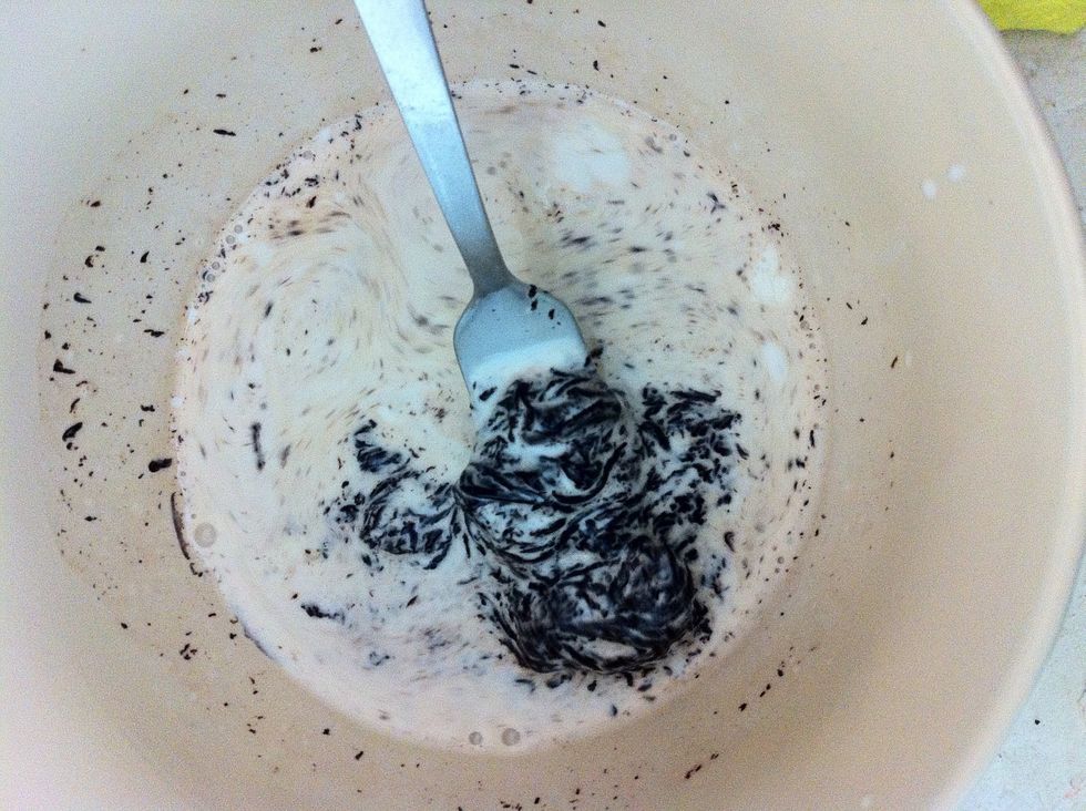 Mix until its shiny and bright