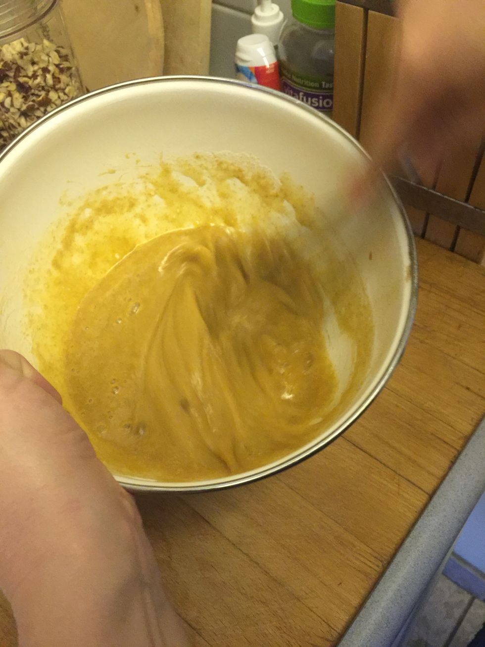 Mix until smooth consistence