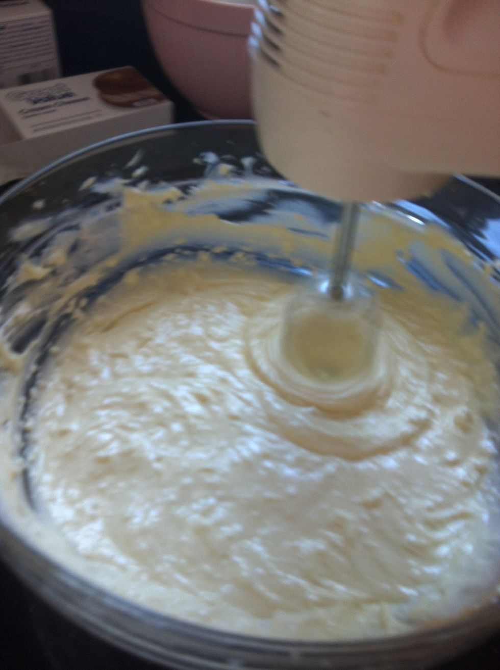 Mix until smooth. You may omit adding 1 tsp corn starch or flour. This extra step is to prevent cracking while baking.