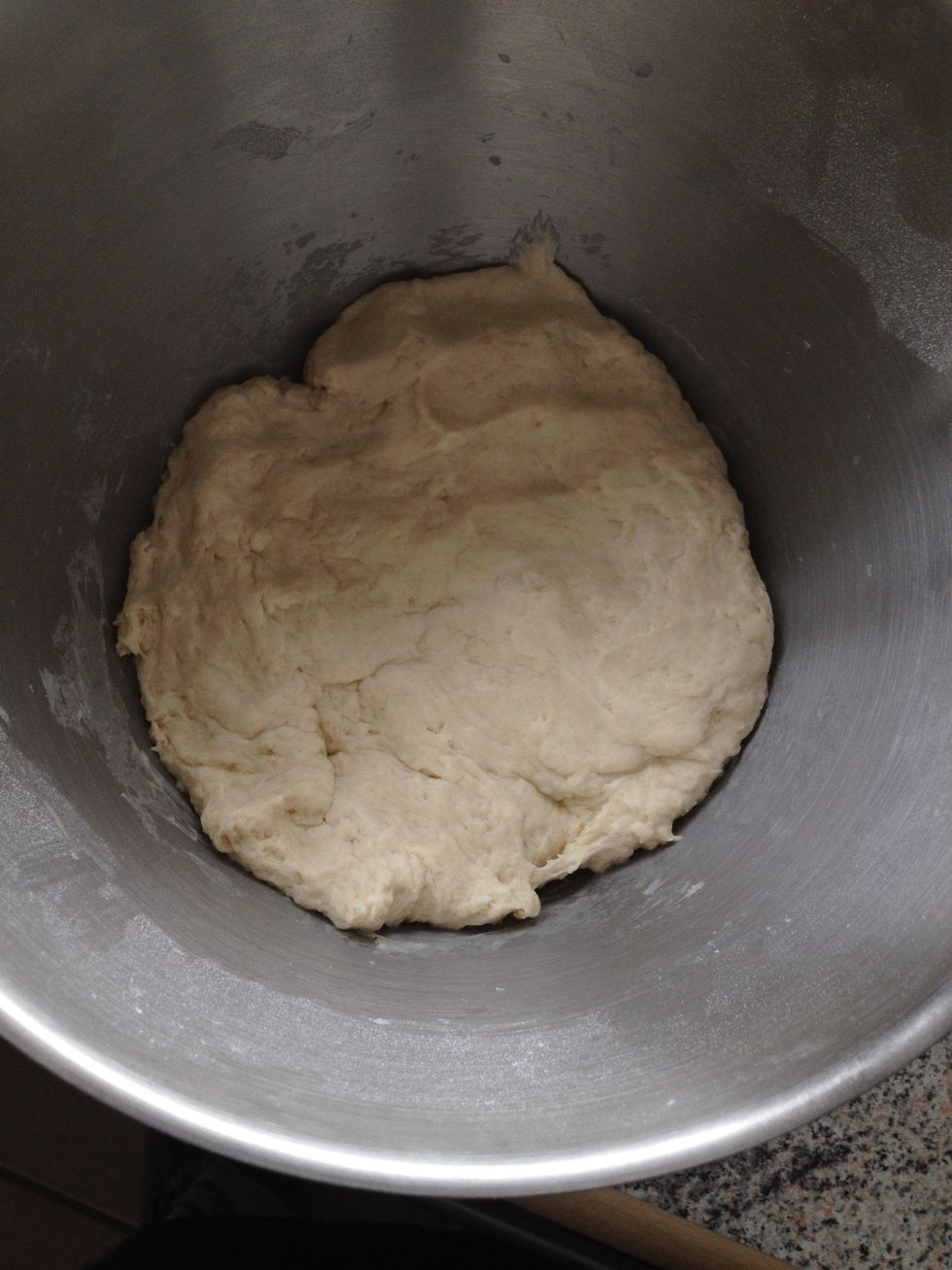 Mix until the dough is smooth and all the ingredients are mixed together
