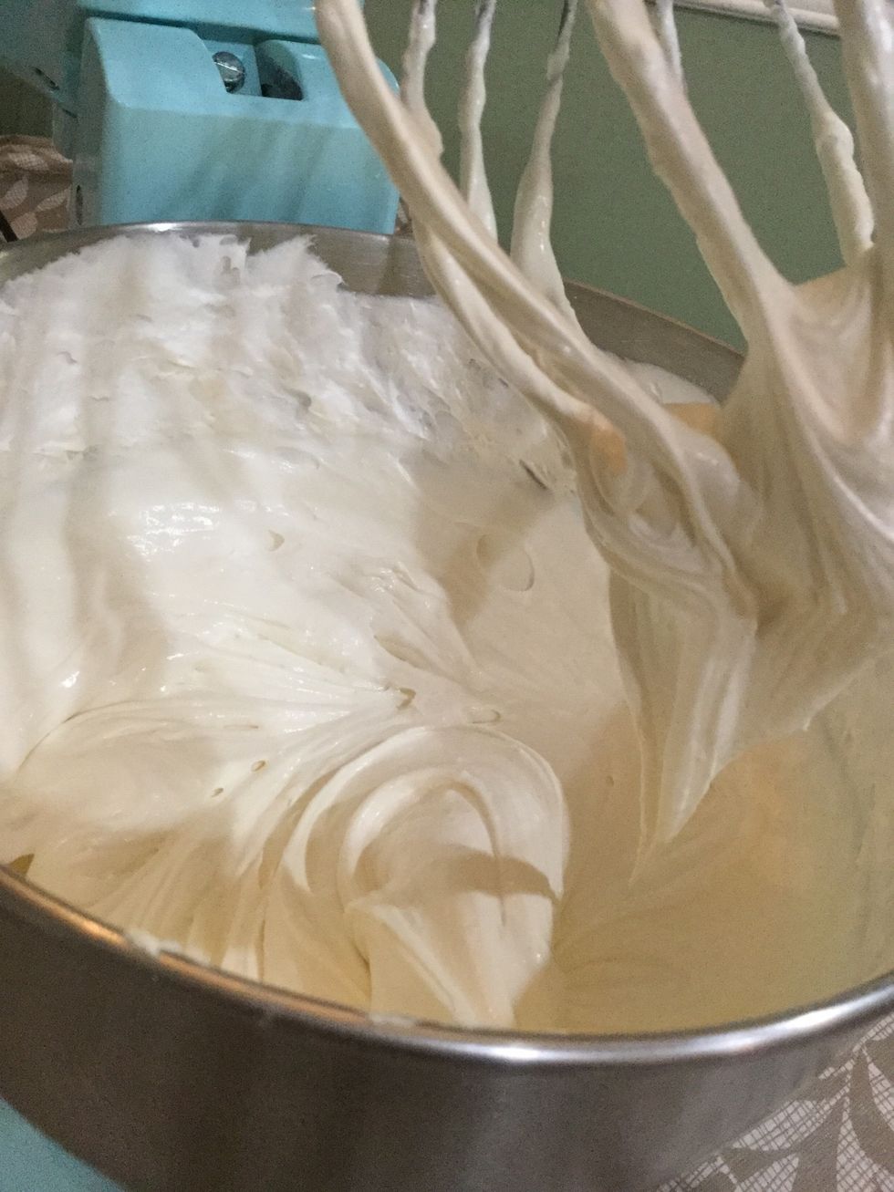 Mix until whipped and creamy.