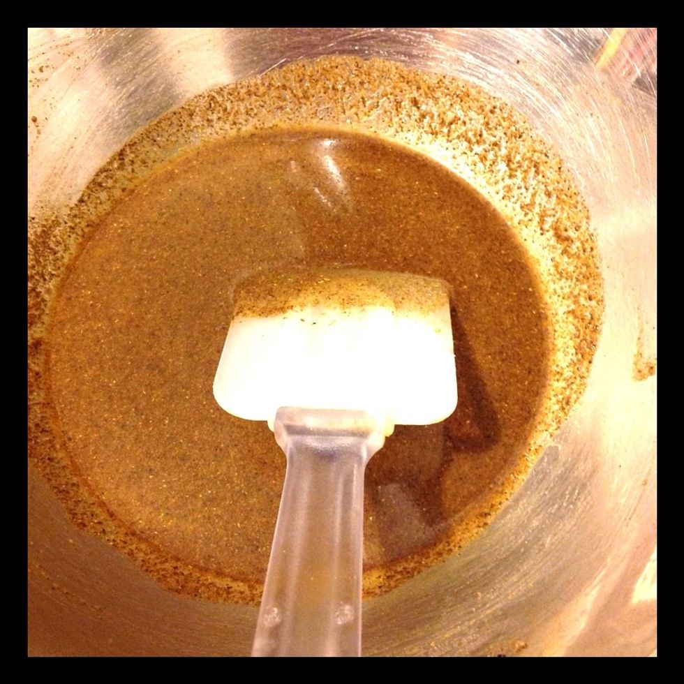 Mix up spices and add beef broth. About a cup or two.