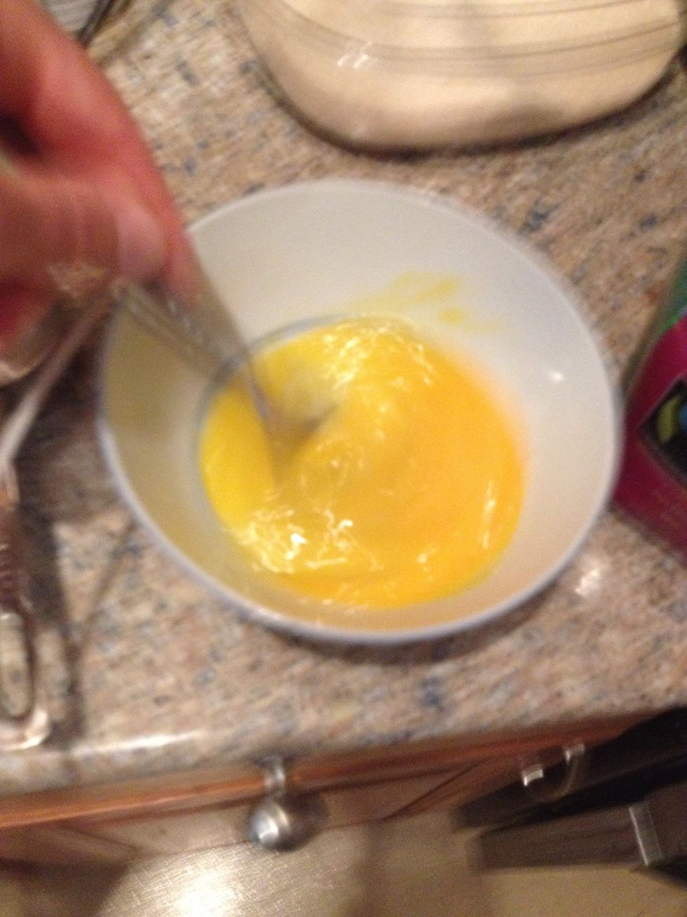 Mix up your eggs and dump them in also.
