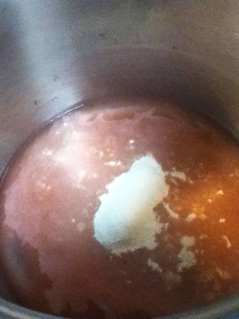 Mix water sure- jell and kool- aid together