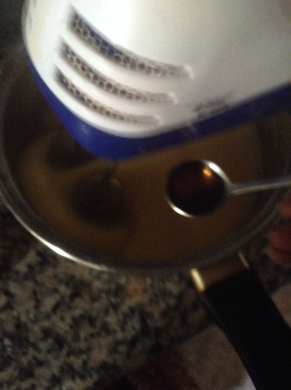 Mix well and add 1 teaspoon of vanilla essence