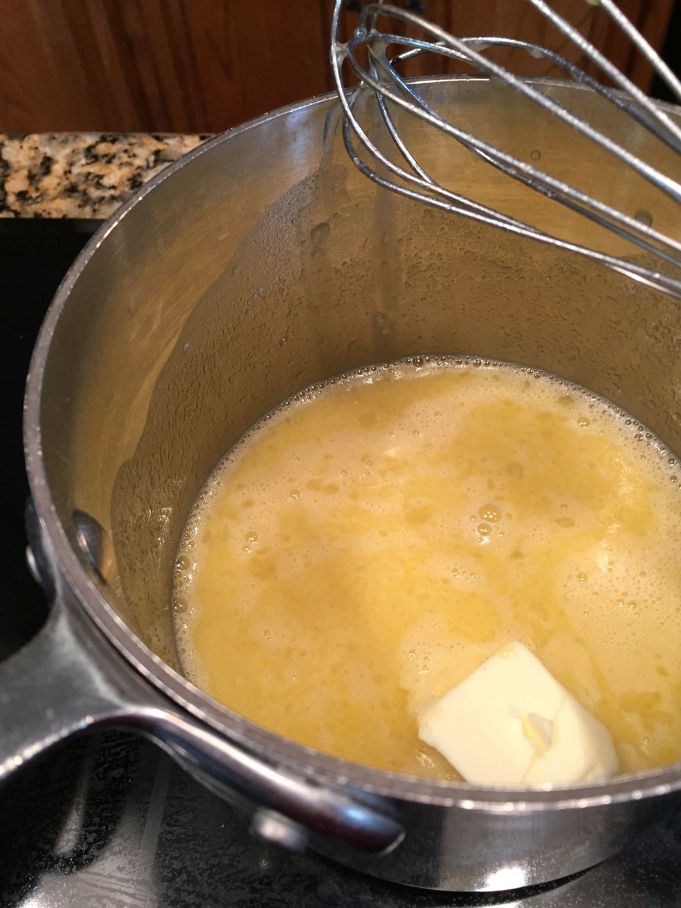 Mix well and add 2 TB butter