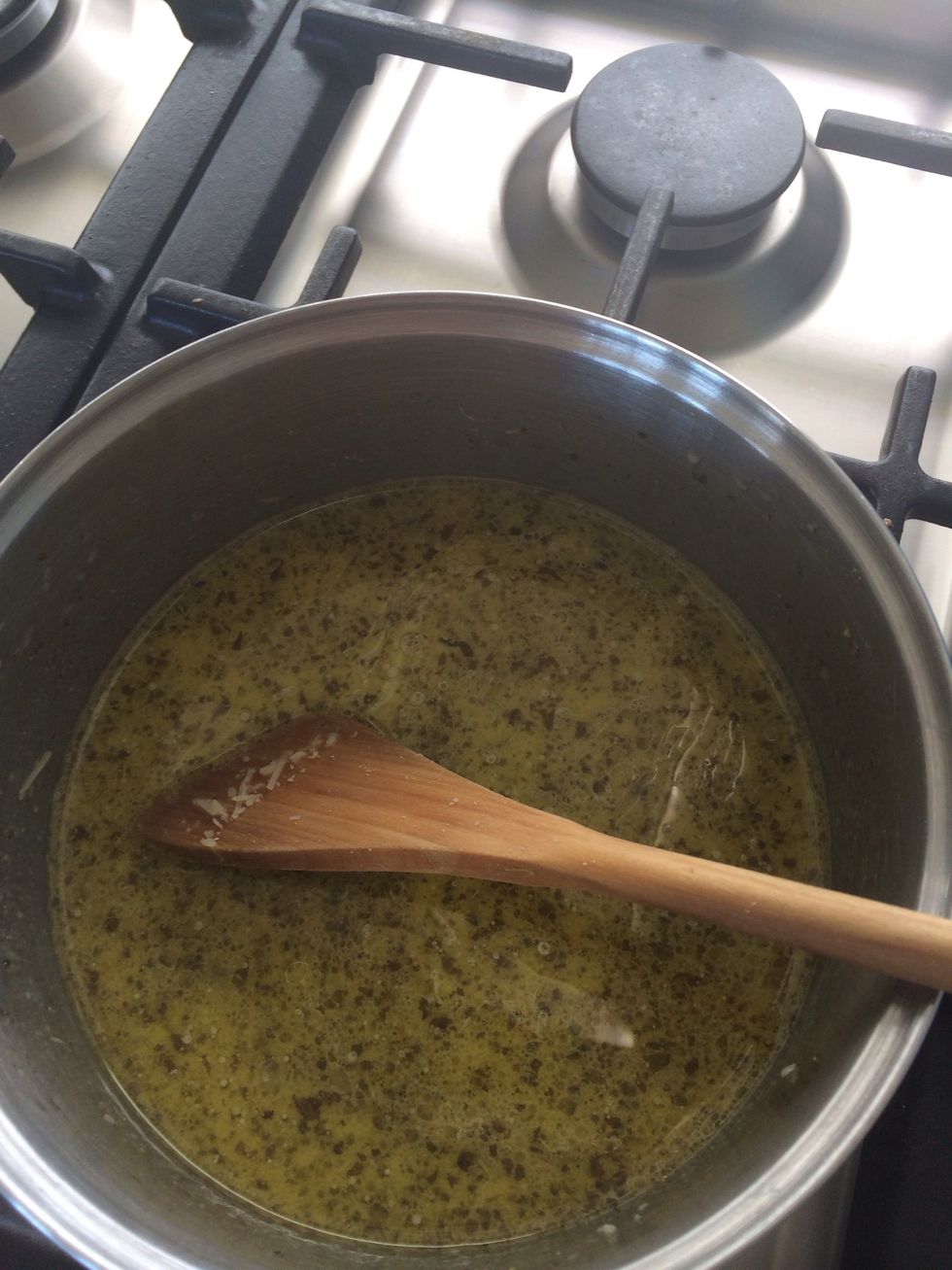 Mix well. And bring to a boil.