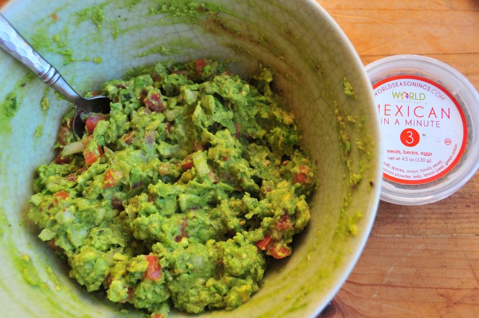 Mix well... Don't forget to add cilantro!