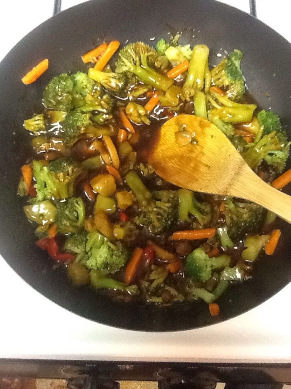 Mix well on medium heat