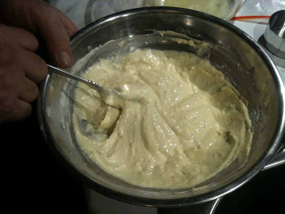 Mix well to get the lumps out. Add a pinch of pepper.