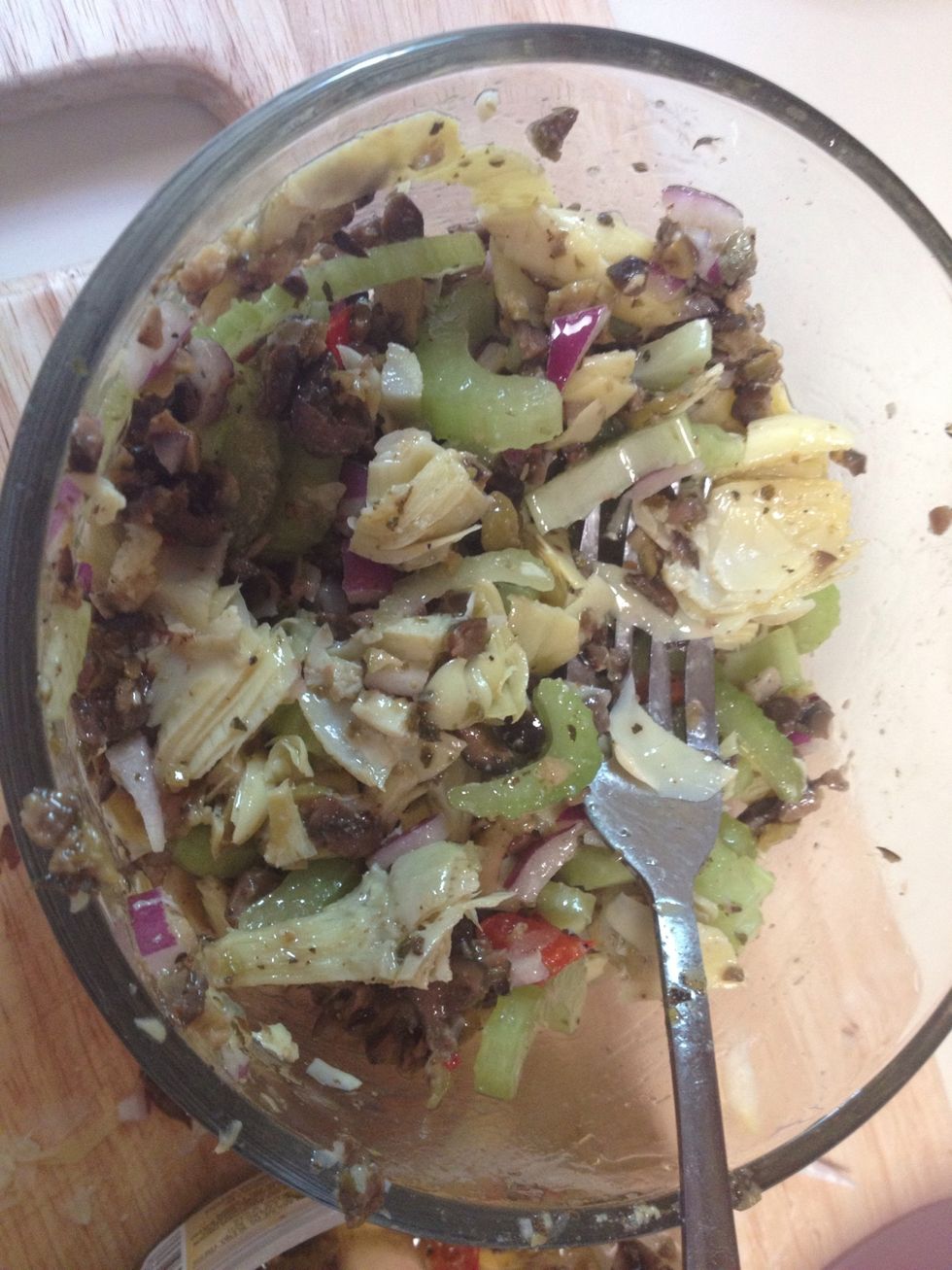 Mix well to see if you want more of any veggies