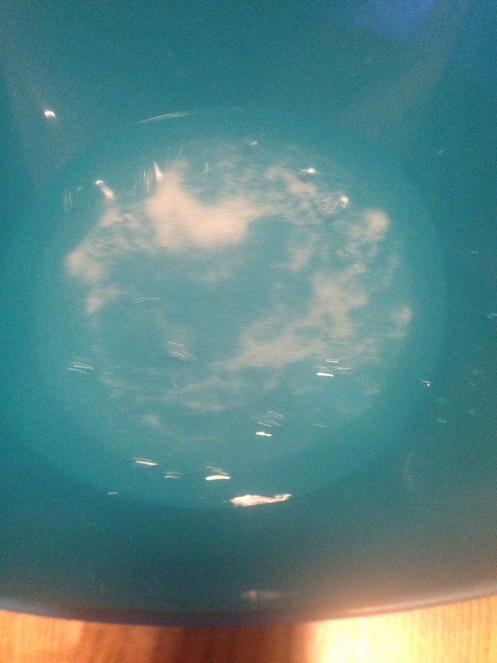 Mix well, try and mix till the Borax is dissolved