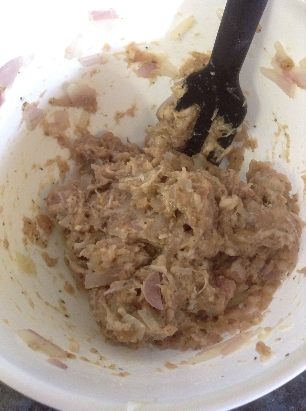 Mix well until combined