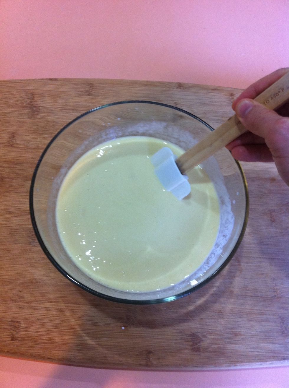 Mix well until creamy.
