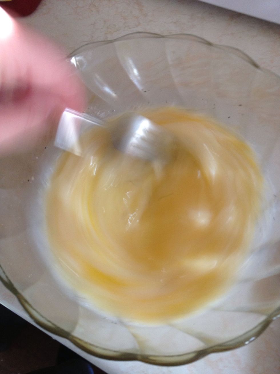 Mix well with a fork or whisk.