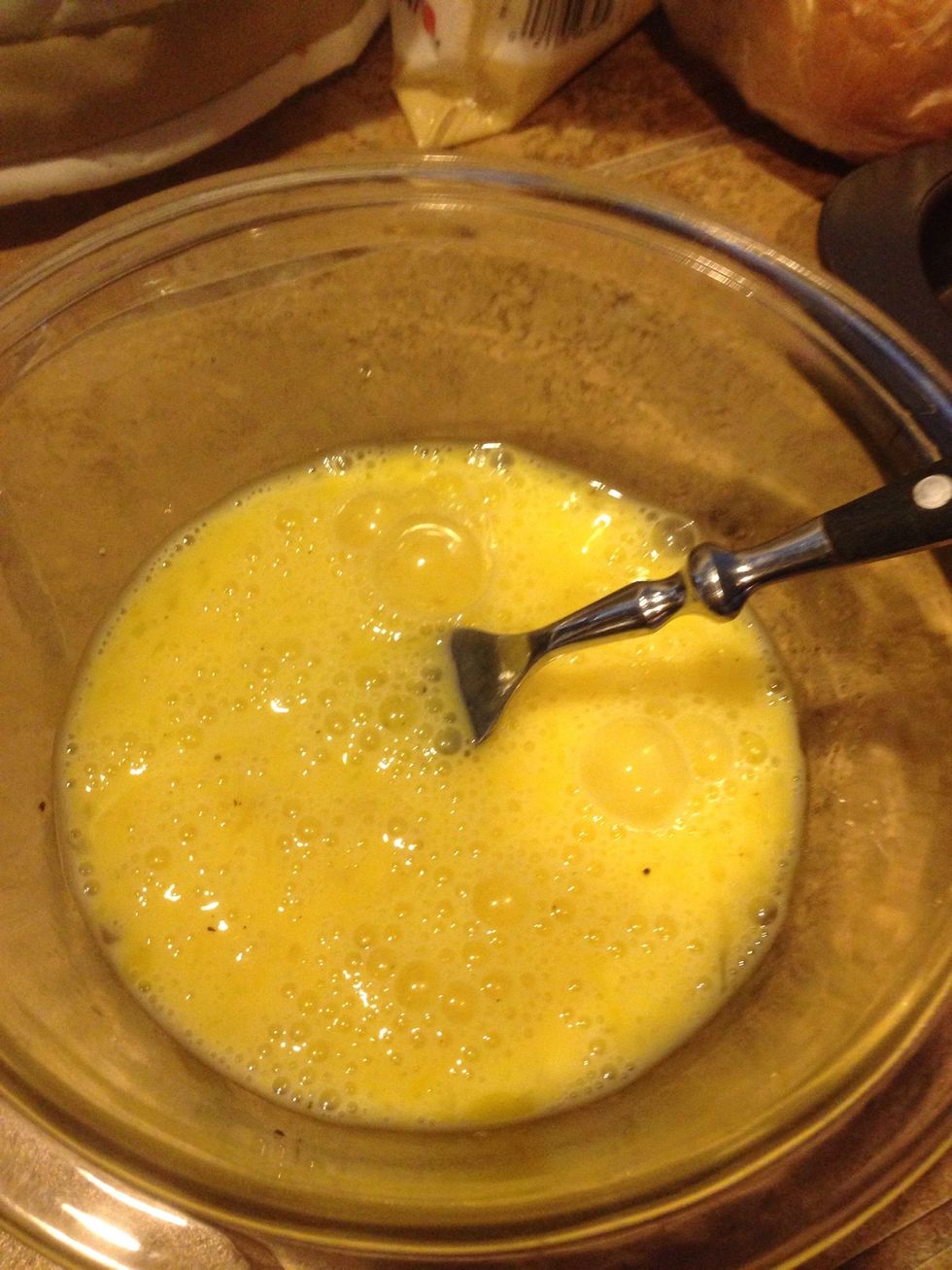 Mix well with a fork or wisk