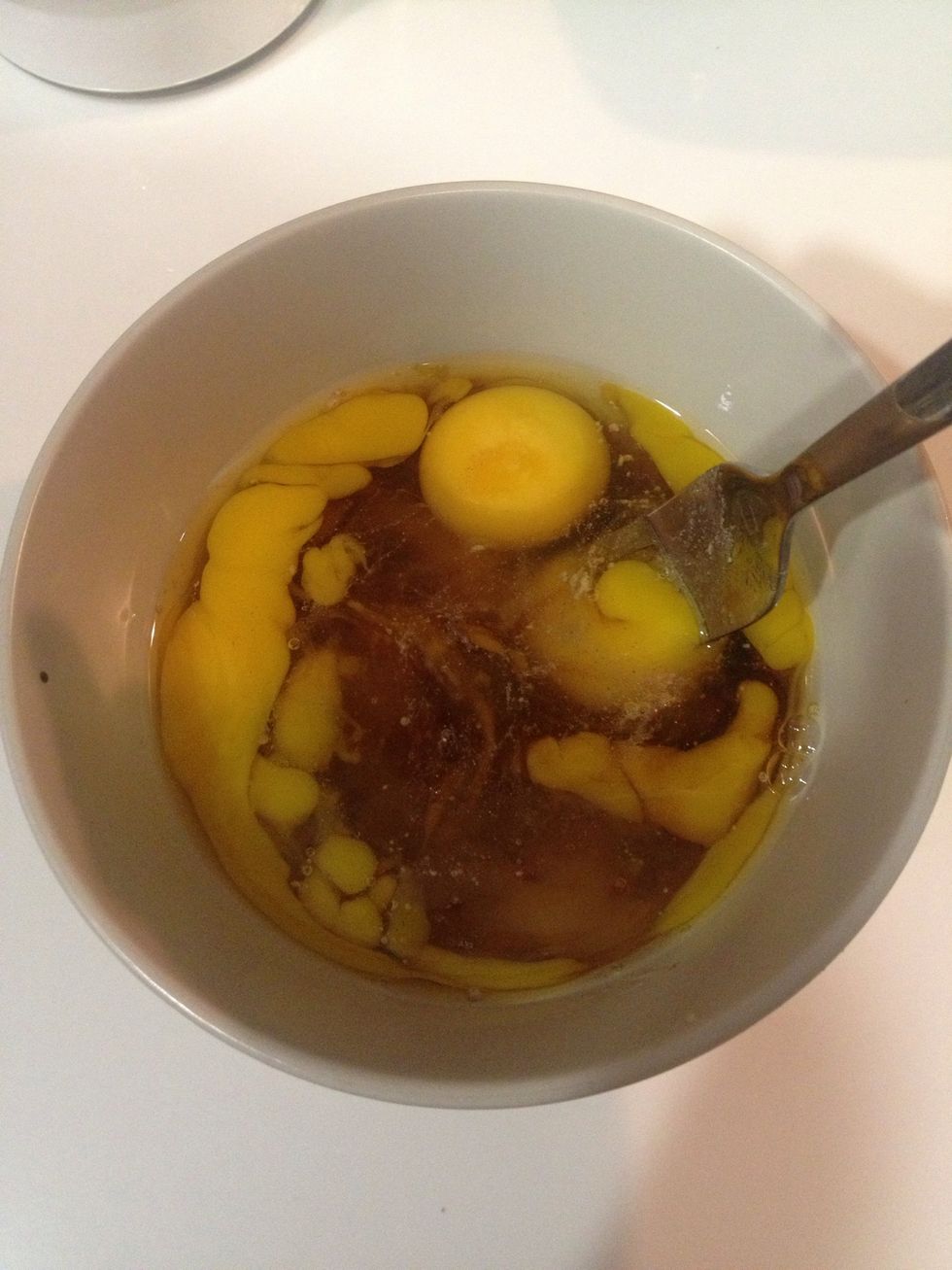 Mix well with a fork.