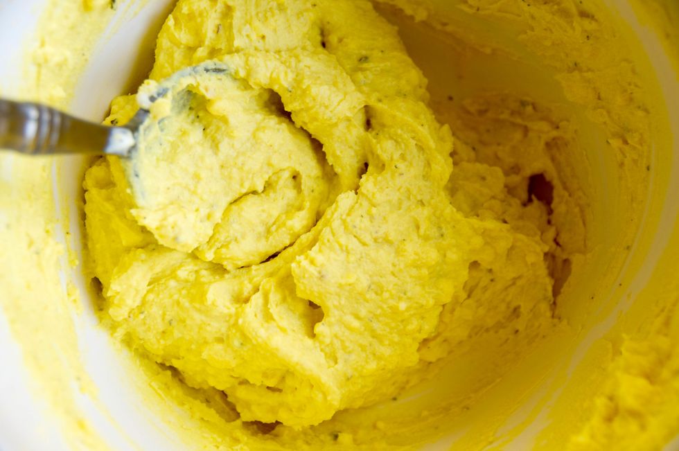 Mix well. You can even use an electric mixer for a smooth and creamy mixture!