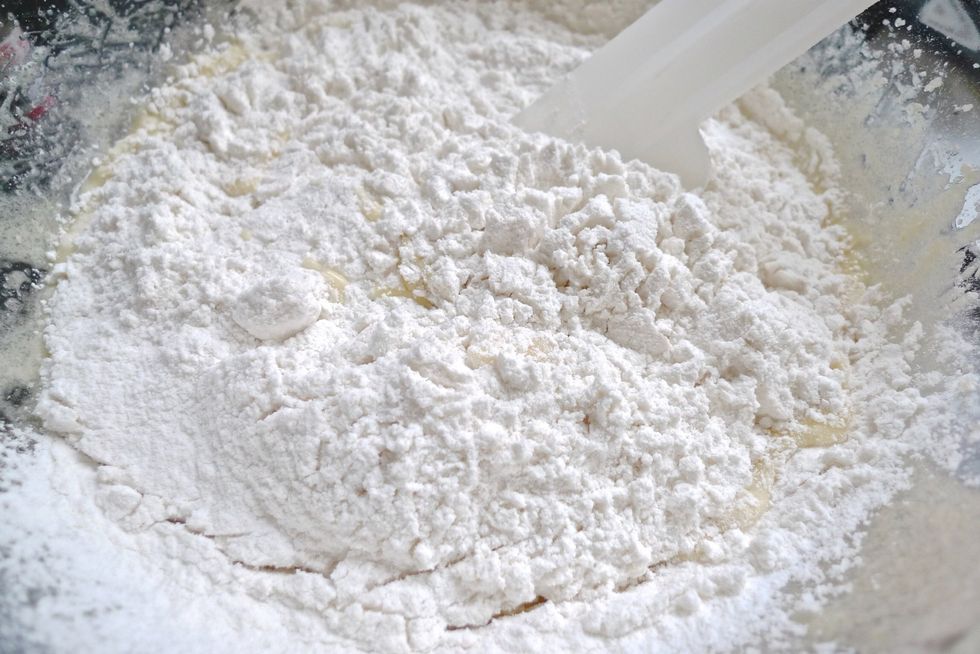 Mix with a spatula or wooden spoon.