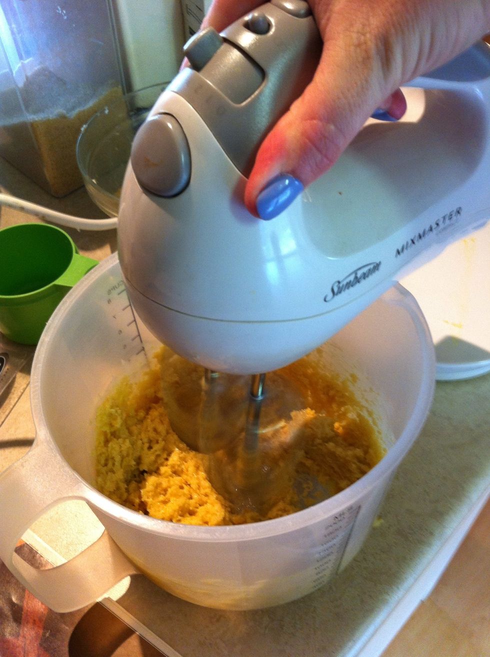 Mix with electric beater
