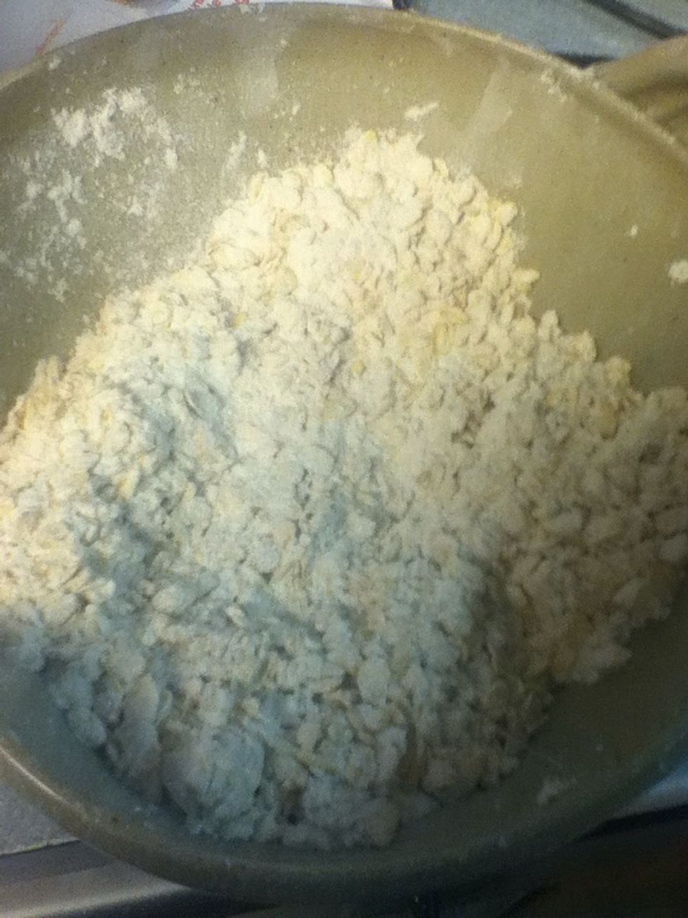 Mix with flour