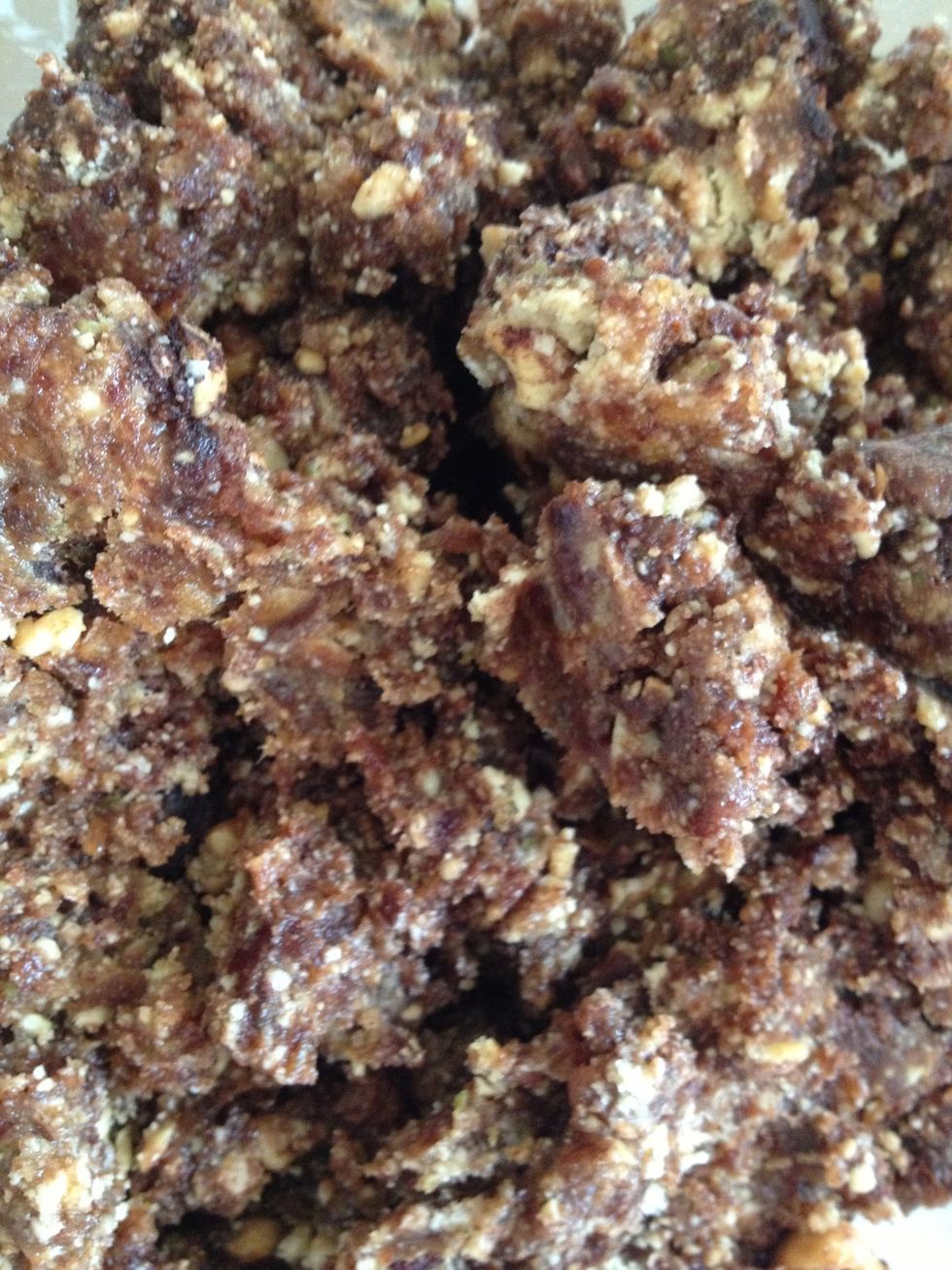 Mix with hands or a utensil.