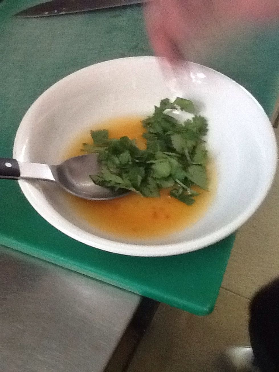 Mix with sweet chilli sauce