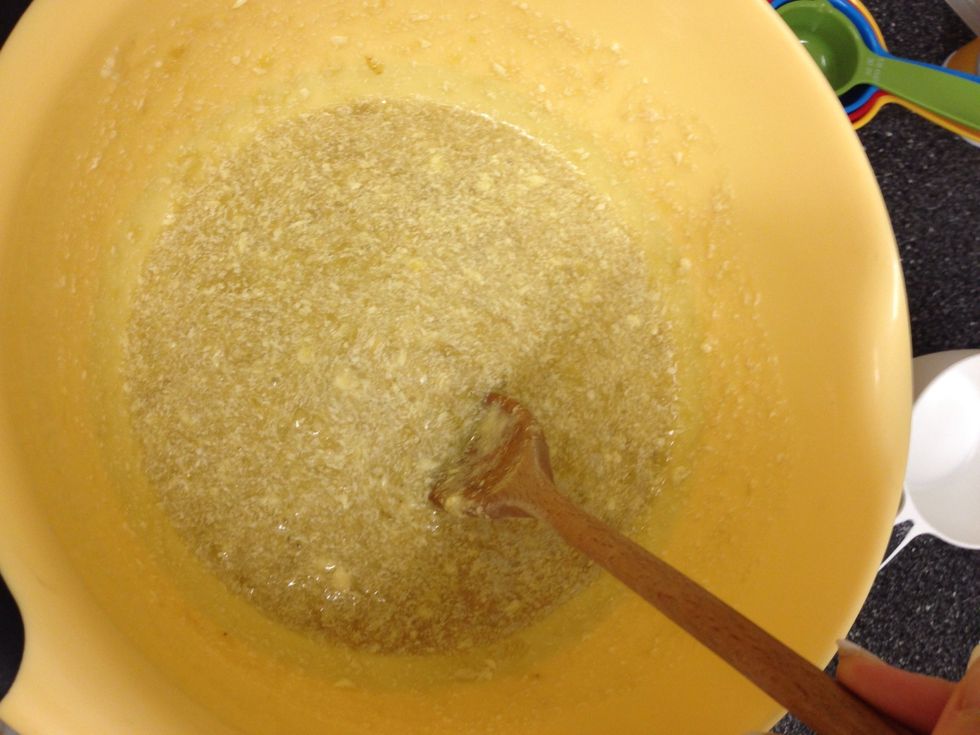 Mix with wooden spoon