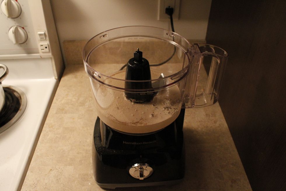 Mix yeast blend with 1 1/2 cups of water and let sit for a few minutes.