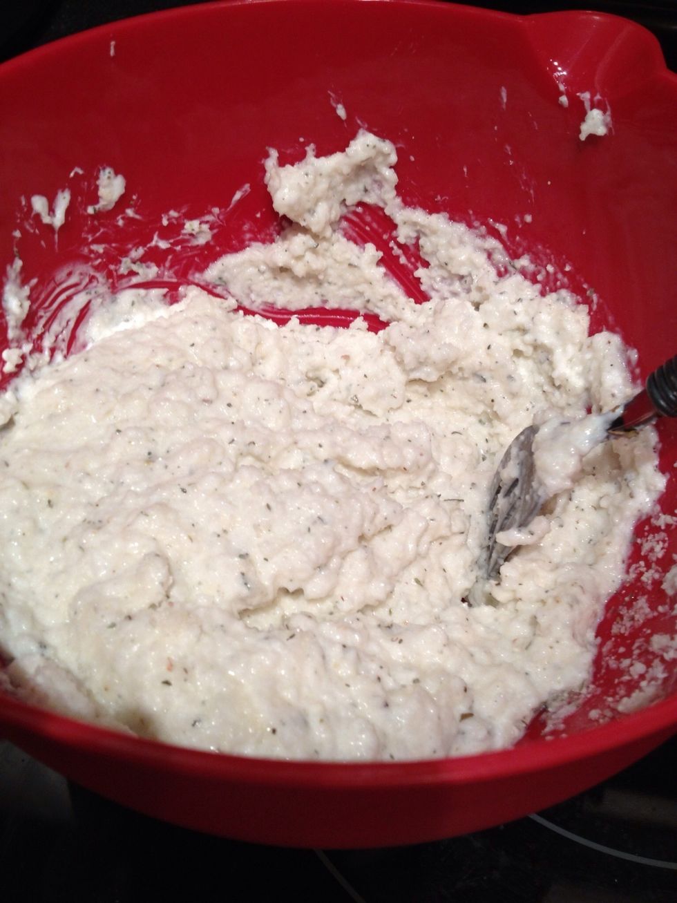mixed! It is not the same consistency as flour based dough, but still tastes great
