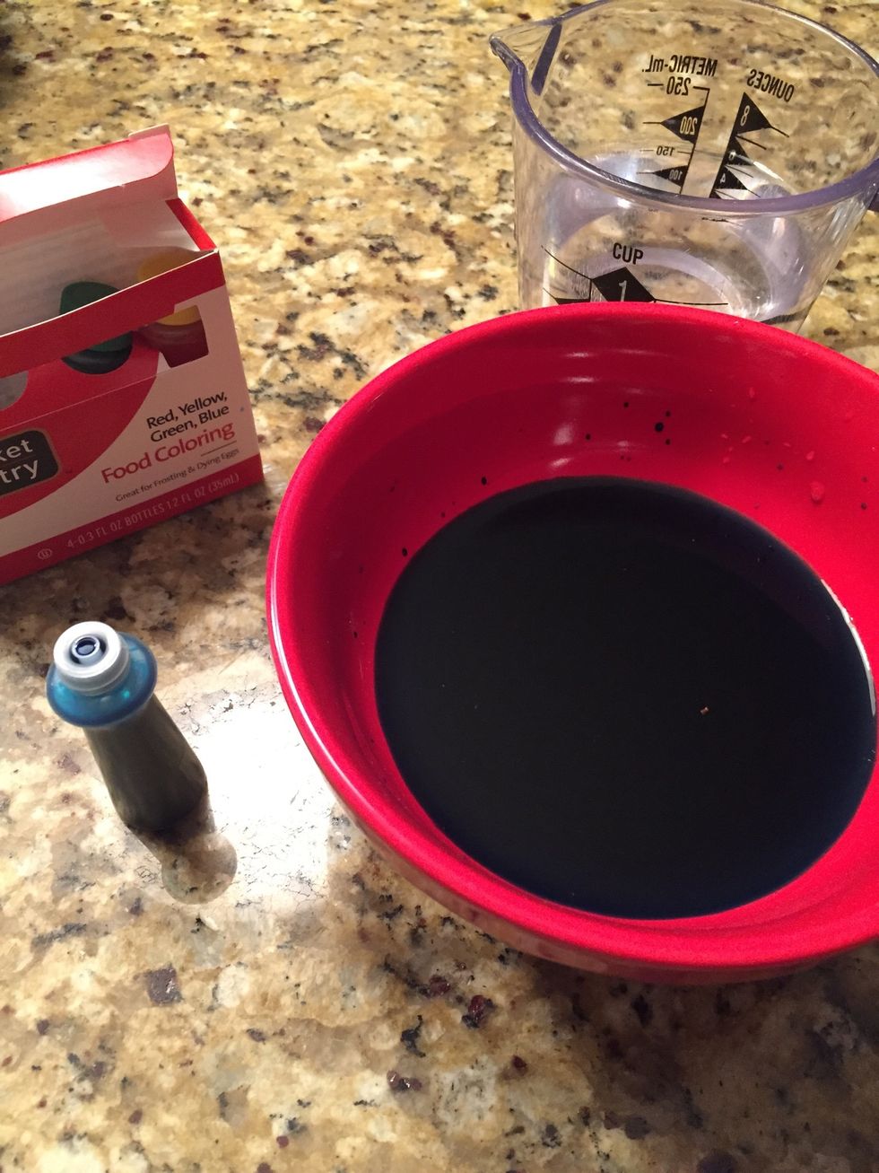 Mixture in bowl