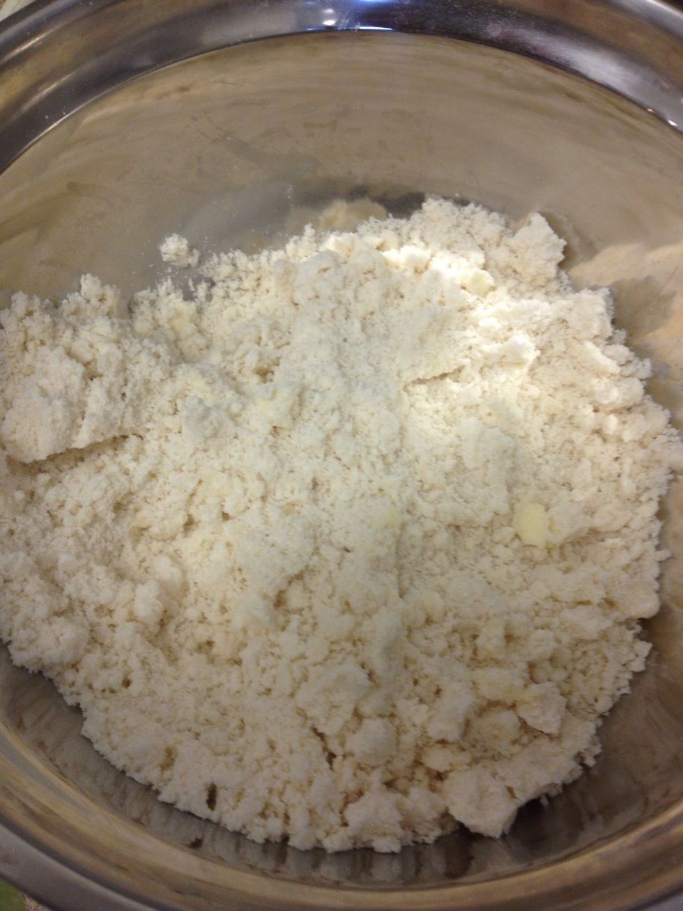 Mixture should be crumbly.