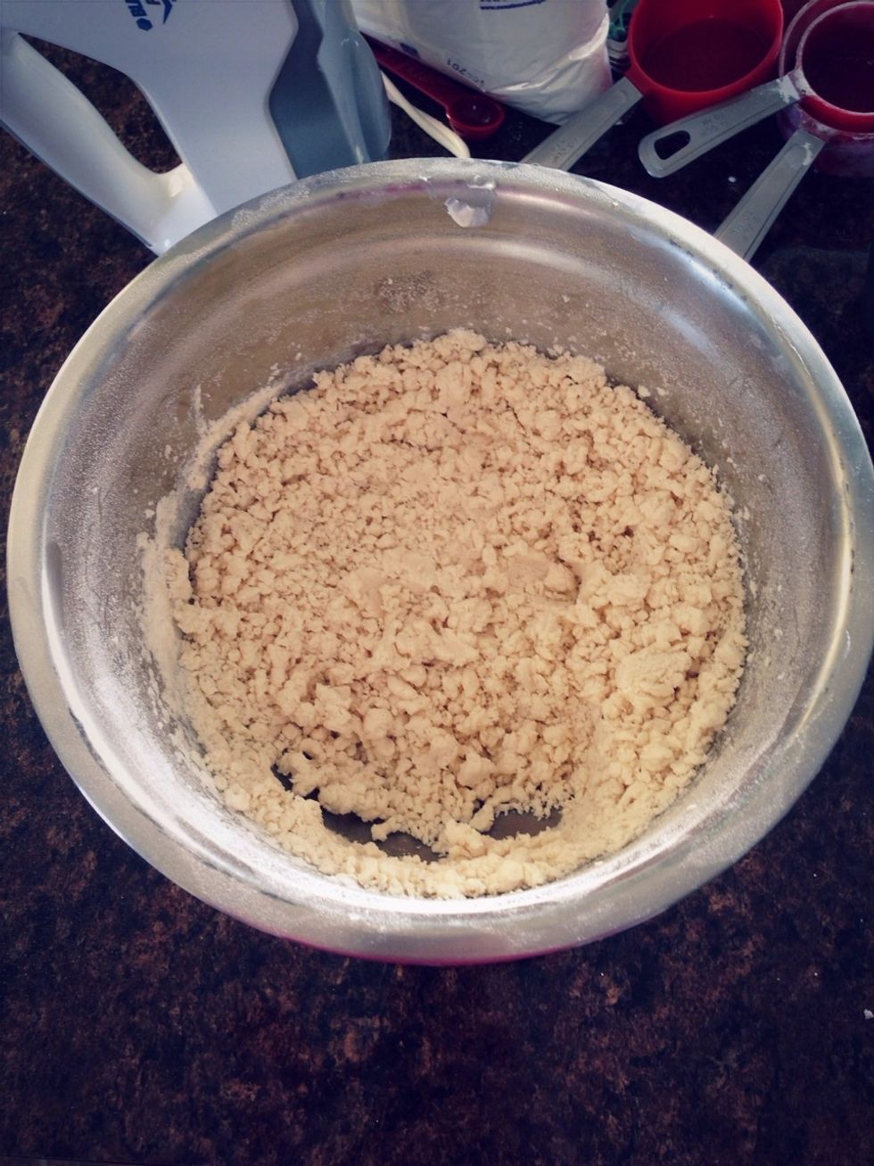 Mixture will appear crumbly. (Totally normal)