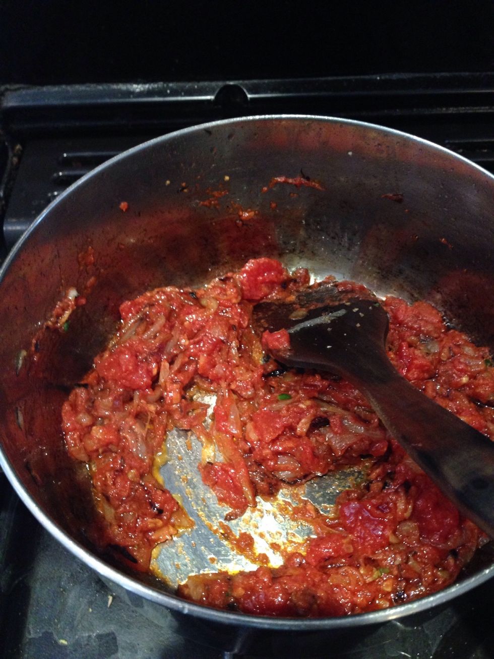 Mixxxxxxx & cook til oil is separated from the mixture